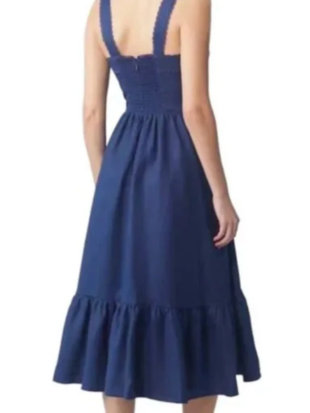 Reformation Rowen Linen Midi Dress - Picture 5 of 10